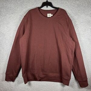 Flint and Tinder 10 Year Sweatshirt Mens 2XL Red Crewneck Pullover Huckberry